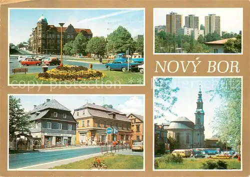 AK / Ansichtskarte Novy_Bor mesto a letovisko v udoli potoka Sporky Sidlo podniku Borske sklo Novy_Bor