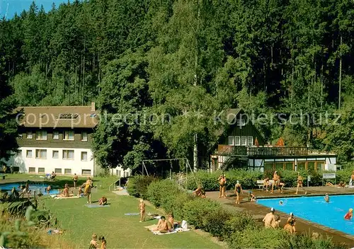 AK / Ansichtskarte Langelsheim Hotel Im Tannengrund Pool Langelsheim