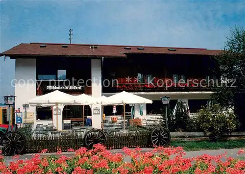 AK / Ansichtskarte Bergen_Chiemgau Gaststaette Pension Muehlwinkler Stueberl Bergen Chiemgau