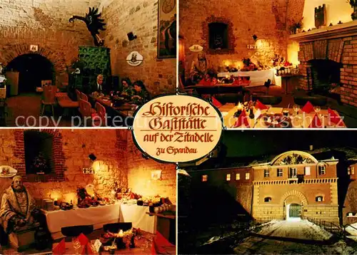 AK / Ansichtskarte Spandau Historische Gaststaette auf der Zitadelle Gastraeume Spandau