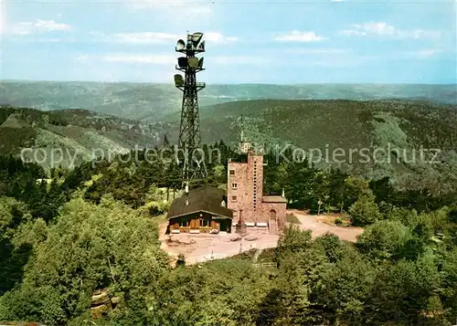 AK / Ansichtskarte Maikammer Kalmithaus Pfaelzer Wald Schutzhuette Aussichtsturm Sender Fliegeraufnahme Maikammer