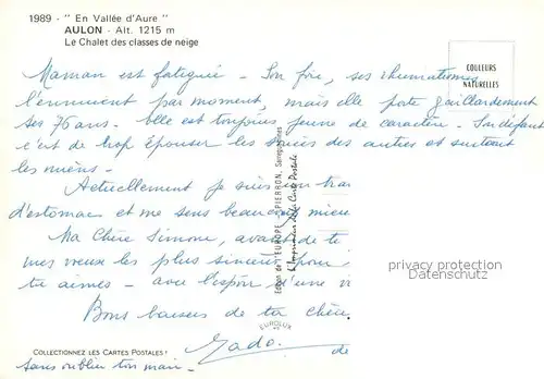 AK / Ansichtskarte Aulon_Hautes Pyrenees Chalet des classes de neige en Vallee d Aure Aulon Hautes Pyrenees