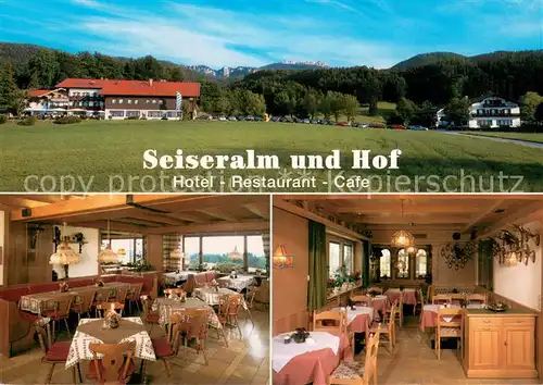 AK / Ansichtskarte Bernau_Chiemsee Hotel Restaurant Cafe Seiseralm und Hof Bernau Chiemsee