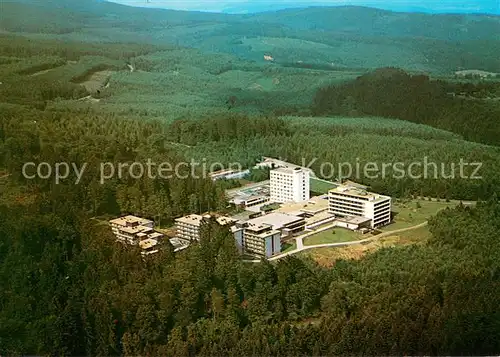 AK / Ansichtskarte Weiskirchen_Saar Kurzentrum im Schwarzwaelder Hochwald Sanatorium Baerenfels Fliegeraufnahme Weiskirchen Saar