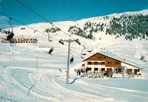 AK / Ansichtskarte Seiser_Alm_Dolomiten Panorama Lift gegen Puflatsch Wintersportplatz Dolomiten 