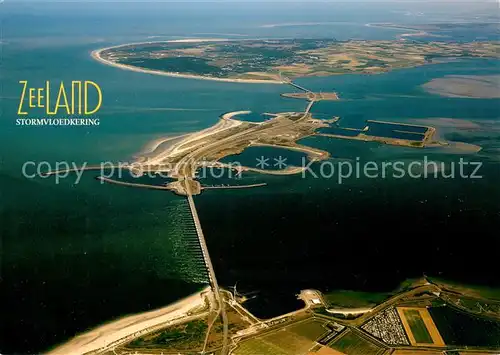 AK / Ansichtskarte Zeeland_Niederlande Stormvloedkering luchtopname Zeeland_Niederlande