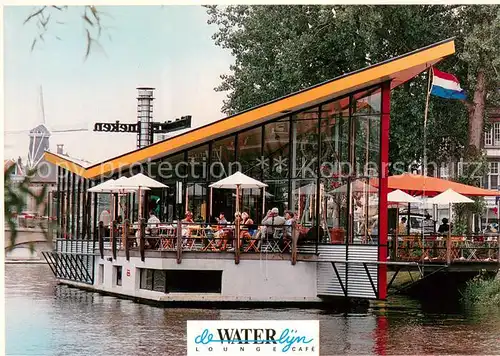 AK / Ansichtskarte Leiden de Waterlijn Lounge Cafe Leiden