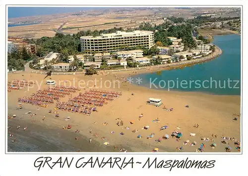 AK / Ansichtskarte Maspalomas Strand Ferienanlage Hotels Bungalows Fliegeraufnahme Maspalomas