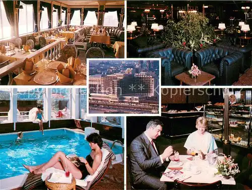 AK / Ansichtskarte Budapest Hotel Duna Restaurant Hallenbad Budapest