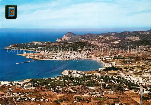 AK / Ansichtskarte San_Antonio_Abad Kuestenpanorama Fliegeraufnahme San_Antonio_Abad