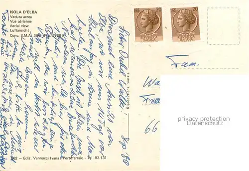 AK / Ansichtskarte Isola_d_Elba Fliegeraufnahme Isola_d_Elba