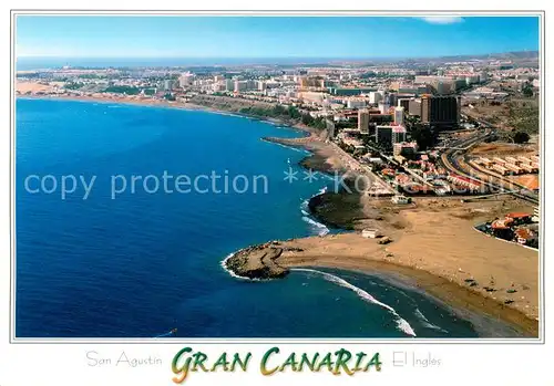 AK / Ansichtskarte San_Agustin_Gran_Canaria Fliegeraufnahme San_Agustin_Gran_Canaria