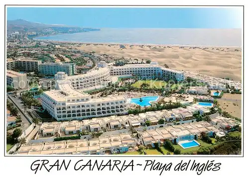 AK / Ansichtskarte Playa_del_Ingles Ferienresort Wueste Fliegeraufnahme Playa_del_Ingles