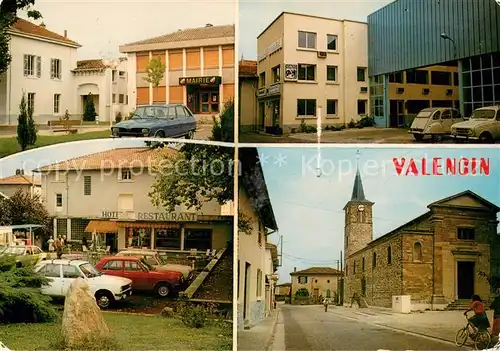 AK / Ansichtskarte Valencin Divers aspects Mairie Hotel Restaurant Eglise Valencin