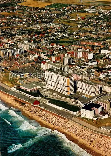 AK / Ansichtskarte Westerland_Sylt Nordseeheilbad Fliegeraufnahme Westerland_Sylt