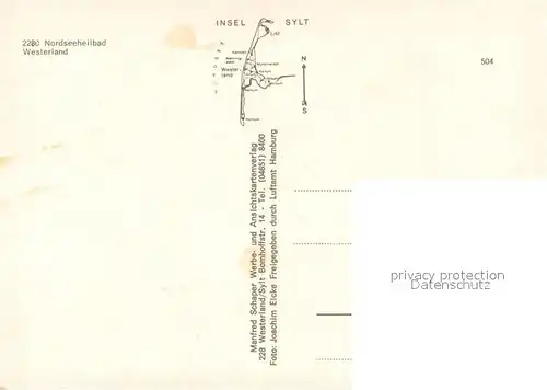 AK / Ansichtskarte Westerland_Sylt Nordseeheilbad Fliegeraufnahme Westerland_Sylt