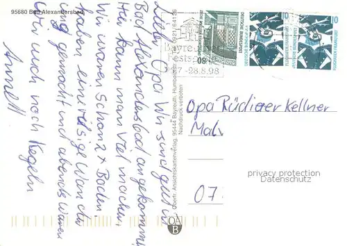 AK / Ansichtskarte Bad_Alexandersbad Fliegeraufnahme Bad_Alexandersbad