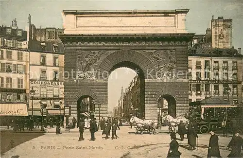 AK / Ansichtskarte Paris Porte Saint Martin Paris