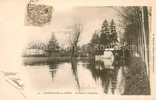 AK / Ansichtskarte Chatillon sur Seine La Seine a Chatillon Chatillon sur Seine