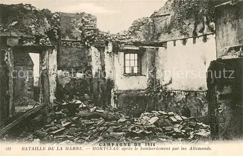 AK / Ansichtskarte Montceau les Mines Bombardement par les Allemands Montceau les Mines