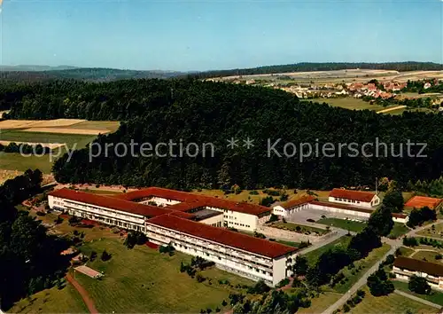 AK / Ansichtskarte Schoemberg_Schwarzwald Roemerberg Klinik der Bundesbahn Versicherungsanstalt Fliegeraufnahme Schoemberg Schwarzwald