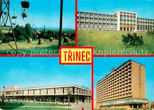 AK / Ansichtskarte Trinec Lanovka z Oldrichovic Kulturni dum Dum sluzeb Hotel Trinec