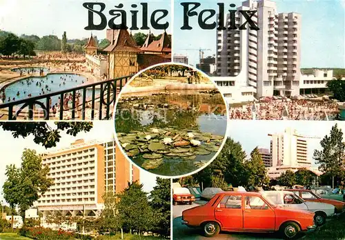 AK / Ansichtskarte Baile_Felix Teilansichten Kurort Strandbad Thermalbad Teich Wasserrosen Baile_Felix