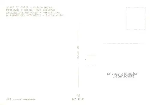 AK / Ansichtskarte Ostia Scavi Ausgrabungen Fliegeraufnahme Ostia