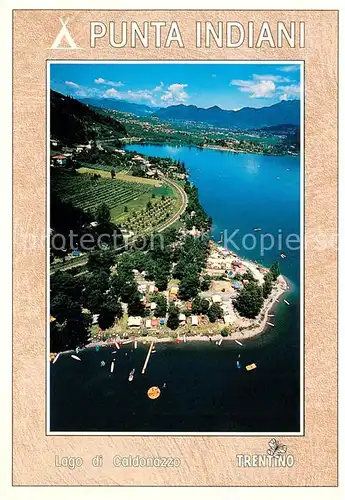 AK / Ansichtskarte Pergine_Valsugana Camping Punta Indiani Lago di Caldonazzo veduta aerea Pergine Valsugana