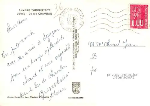 AK / Ansichtskarte Lac_Chambon Vue aerienne 