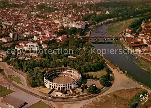 AK / Ansichtskarte Dax_Landes Pont sur l Adour Arenes Hotel Splendid nouvelle place et fontaine chaude vue aerienne Dax_Landes