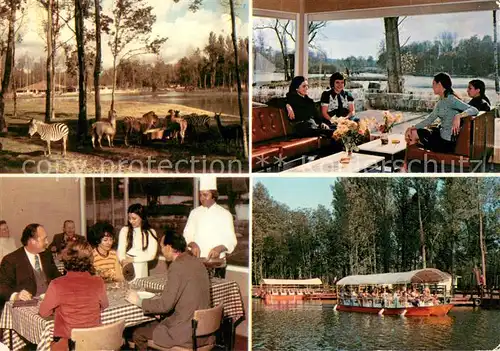 AK / Ansichtskarte Saint Vrain_Essonne Restauran au parc Zebres Lamas Flambage Debarcadere Saint Vrain Essonne