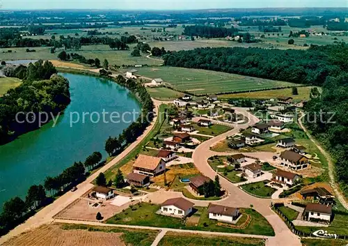 AK / Ansichtskarte Pontailler sur Saone Stade Omnisport Village Pasquier du Bois Vue aerienne Pontailler sur Saone