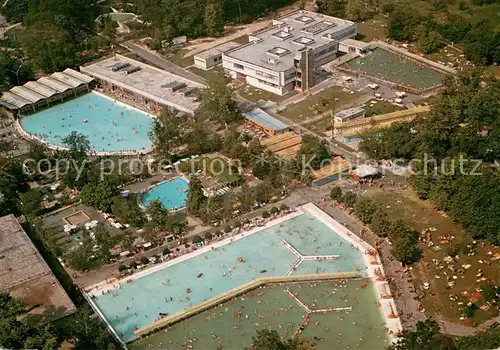 AK / Ansichtskarte Harkanyfuerdo Strand Schwimmbecken Fliegeraufnahme Harkanyfuerdo
