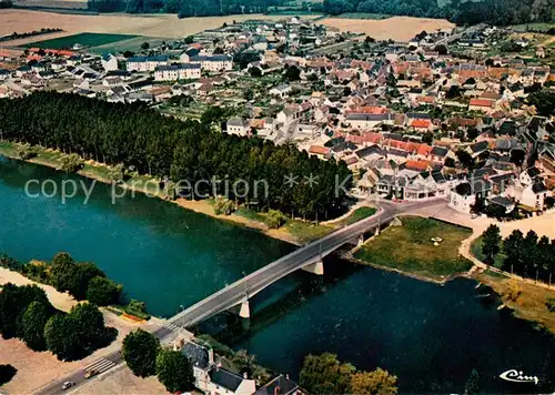 AK / Ansichtskarte Ile Bouchard Vue generale aerienne Quartier St Gilles 