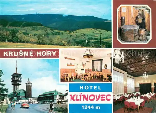 AK / Ansichtskarte Krusne_Hory Panorama Hotel Klinovec Details Krusne Hory