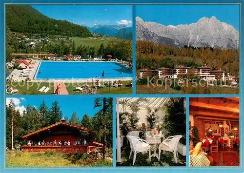 AK / Ansichtskarte Reith_Seefeld_Tirol Steigenberger Hotel Alpenkoenig Freibad Wintergarten Gaststube Reith_Seefeld_Tirol