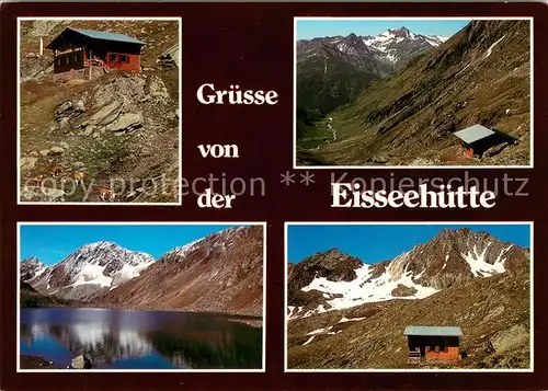 AK / Ansichtskarte Eisseehuette mit Zopetspitze und Zopetscharte Johannishuette Timmeltal 