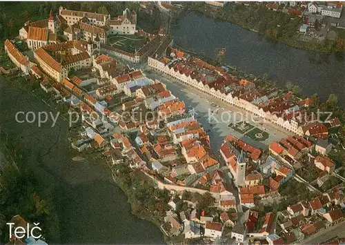 AK / Ansichtskarte Telc Staedtisches Denkmalreservat Fliegeraufnahme Telc