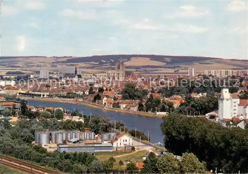 AK / Ansichtskarte Sens_Yonne Vue generale aerienne Sens_Yonne