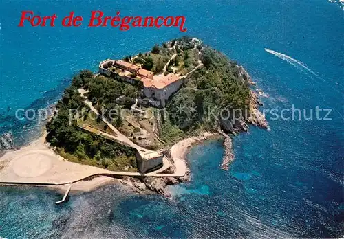 AK / Ansichtskarte Bormes les Mimosas Fort de Bregancon Vue aerienne Bormes les Mimosas