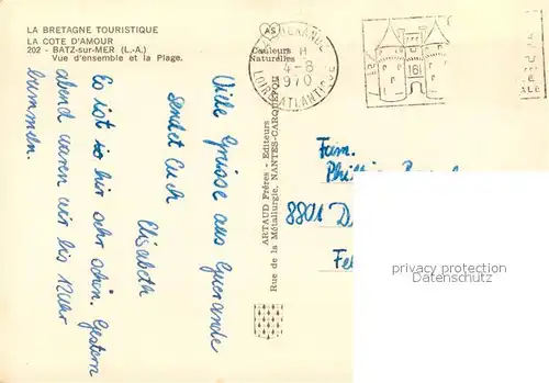 AK / Ansichtskarte Batz sur Mer Vue d ensemble et la plage vue aerienne Batz sur Mer