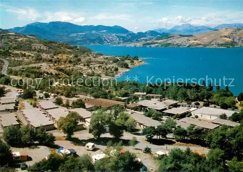 AK / Ansichtskarte Savines le Lac Centre de vacances CCAS au bord du lac de Serre Poncon vue aerienne Savines le Lac