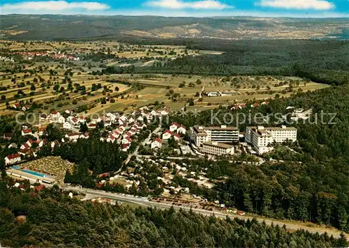 AK / Ansichtskarte Langensteinbach_Karlsbad Langensteinbacherhoehe Reha Krankenhaus Fliegeraufnahme Langensteinbach_Karlsbad