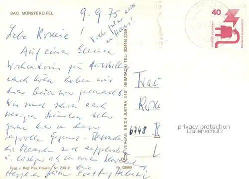 AK / Ansichtskarte Bad_Muenstereifel Blick auf Stadtzentrum Bad_Muenstereifel