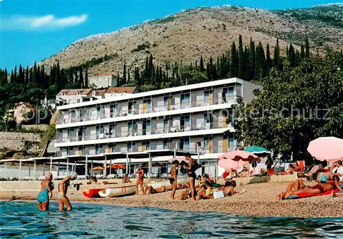 AK / Ansichtskarte Cavtat_Dalmatien Hotel Adriatic Strand Cavtat Dalmatien