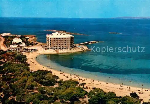 AK / Ansichtskarte Colonia_San_Jorge_Mallorca Hotel Marques del Palmer Strand Fliegeraufnahme Colonia_San