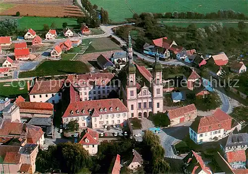 AK / Ansichtskarte Ebersmunster Eglise Abbatiale et Couvent Vue aerienne Ebersmunster