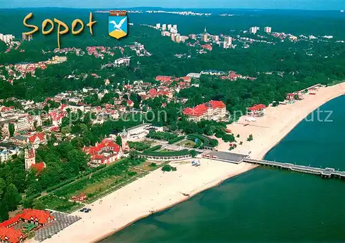 AK / Ansichtskarte Sopot Fliegeraufnahme Sopot