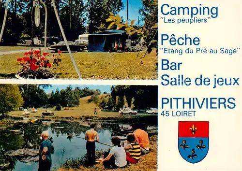 AK / Ansichtskarte Pithiviers_Loiret Camping Peche Mt Fauvin Pithiviers Loiret